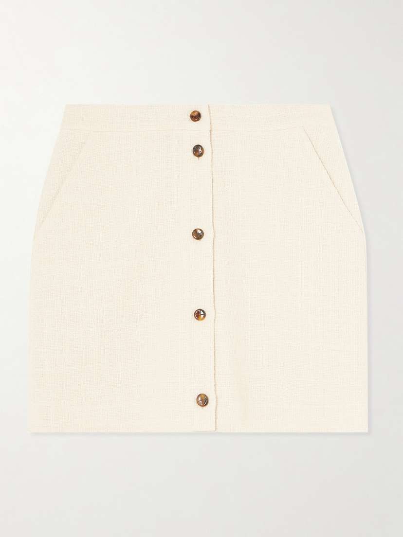 Blazé Milano Missy Appaloosa Cotton-blend Tweed Mini Skirt