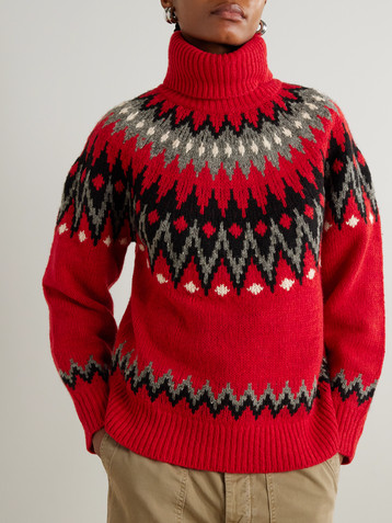 Polo Ralph Lauren Fair Isle wool-blend turtleneck sweater
