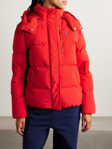 Polo Ralph Lauren Hooded quilted recycled-shell down jacket