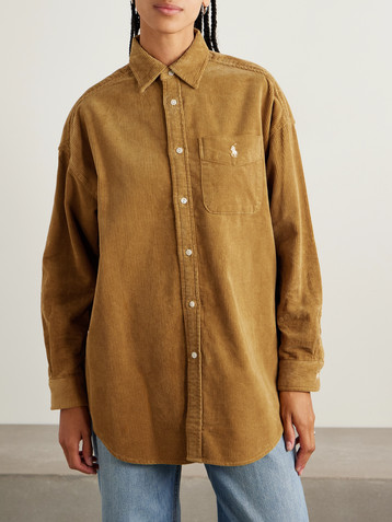 Polo Ralph Lauren Embroidered cotton-corduroy shirt