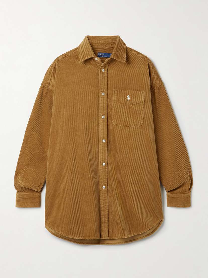 Polo Ralph Lauren Embroidered Cotton-corduroy Shirt