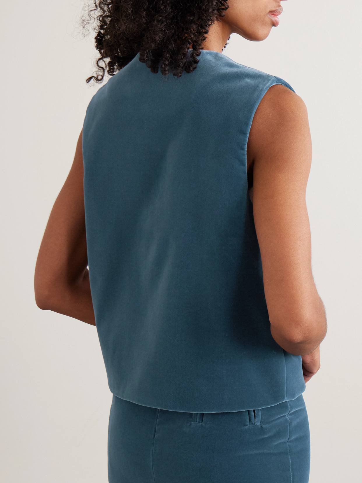 Blazé Milano - Jealousy Gliss Cotton-Velvet Vest