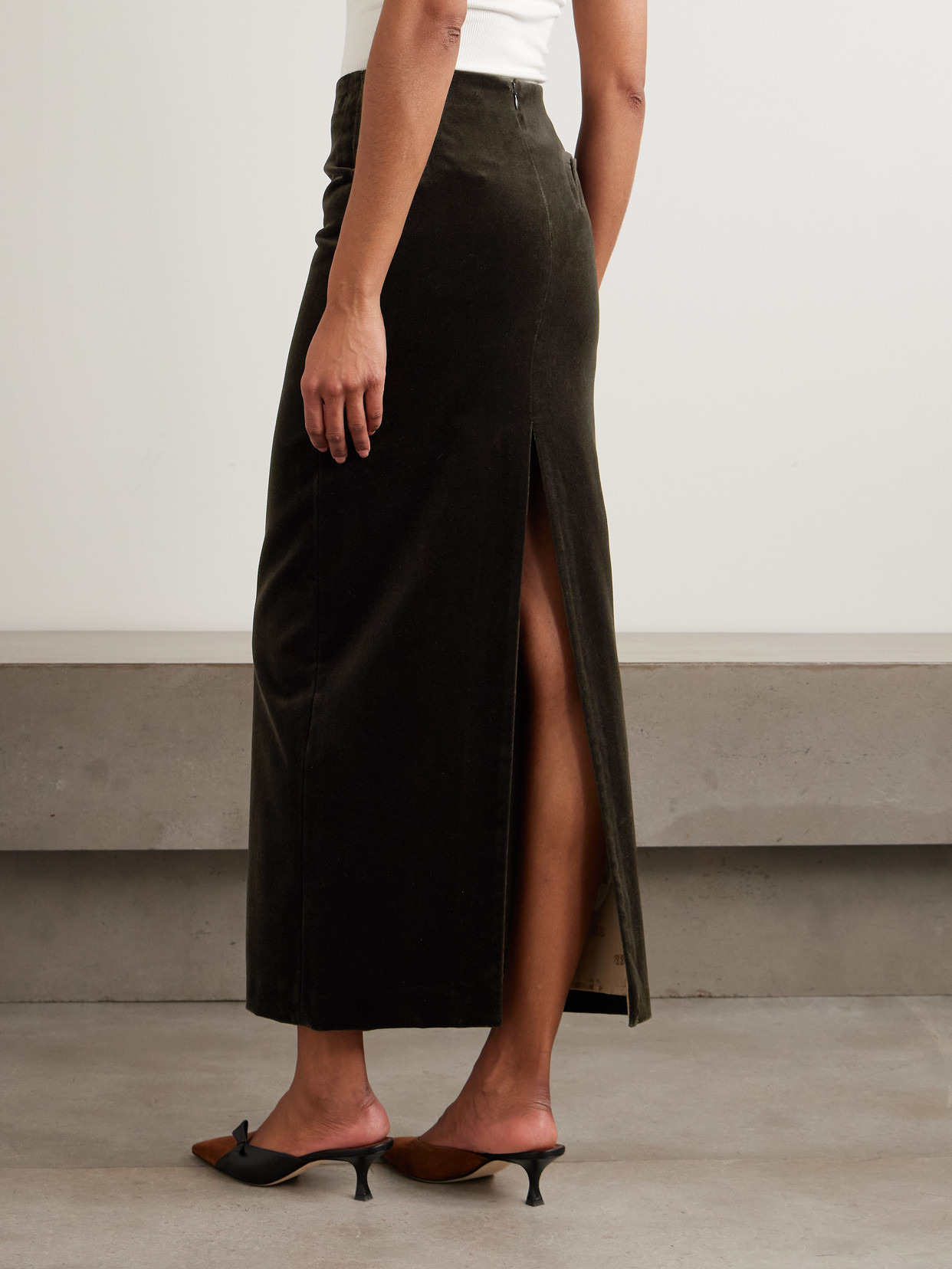 Blazé Milano - Jealousy Sussex Cotton-Velvet Midi