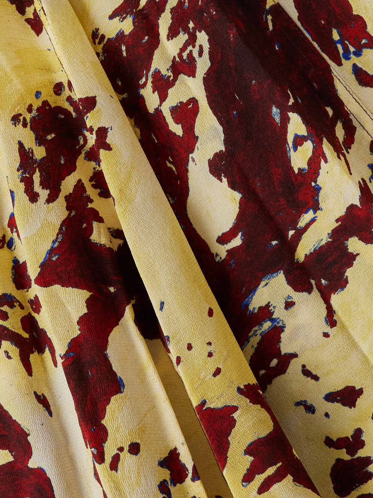 Proenza Schouler Adelide Draped Paneled Printed Crepe Midi Dress In Multi