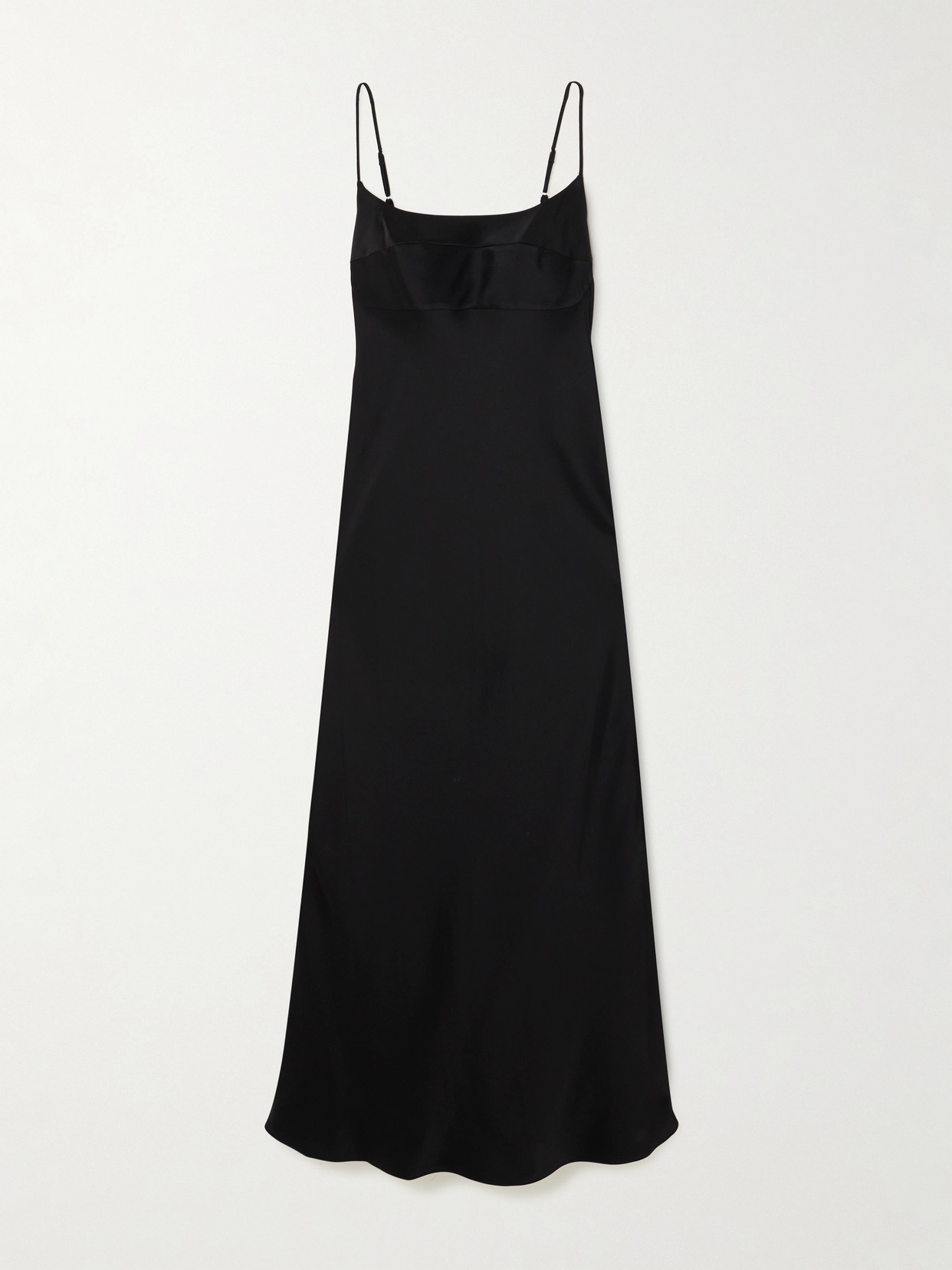 Theory - Satin Midi Dress - Black