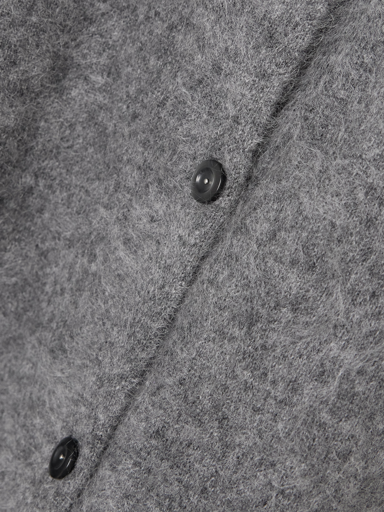 Theory Brushed Cashmere Cardigan In Gray
