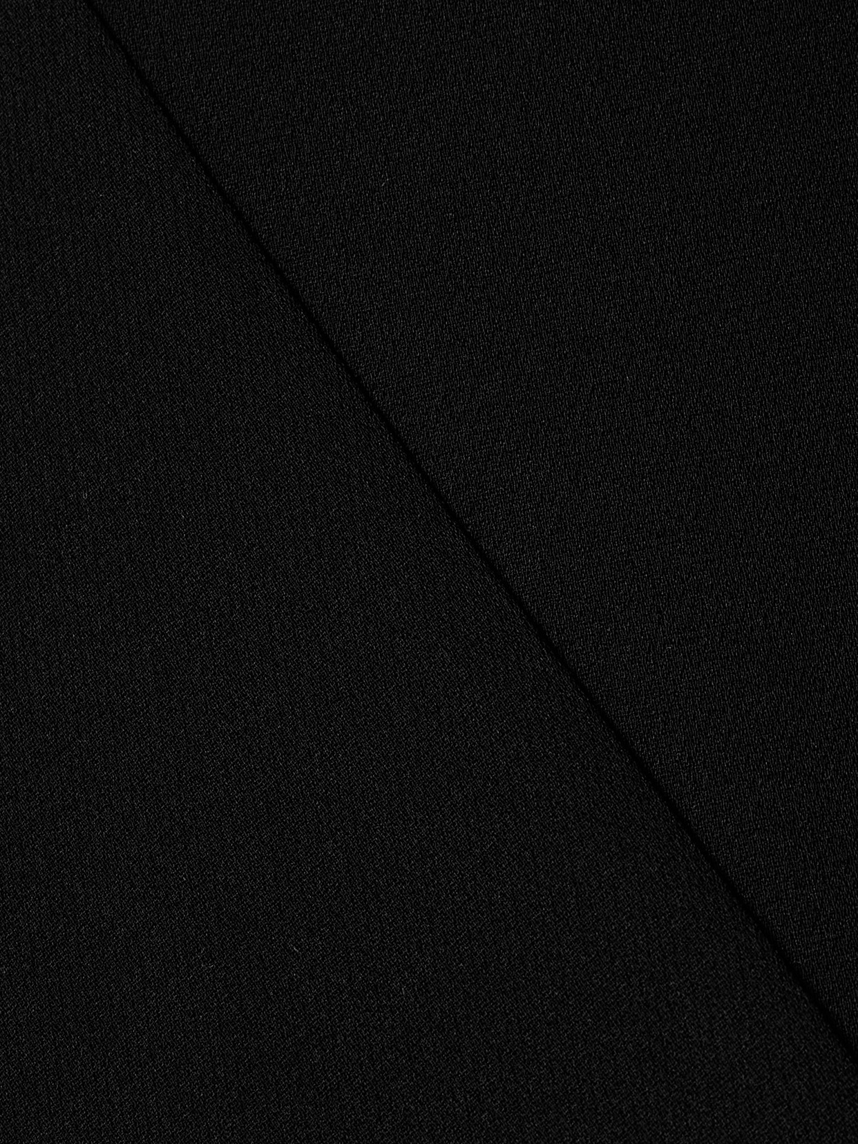 Theory Asymmetric Draped Paneled Crepe Skirt In Black