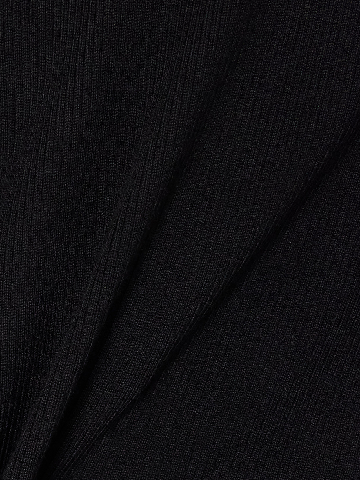 Theory Leenda R Ribbed Merino Wool-blend Turtleneck Sweater In Black