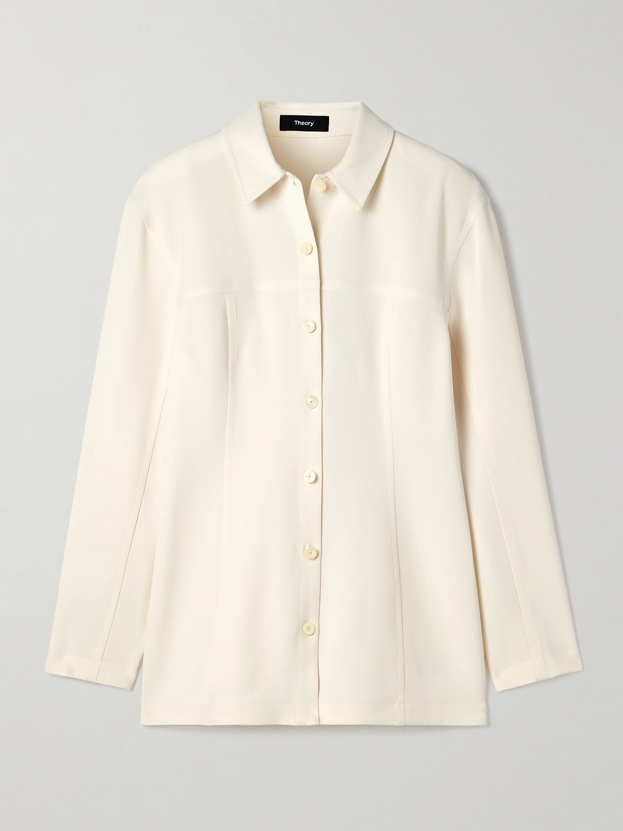 Theory Crepe Shirt In White