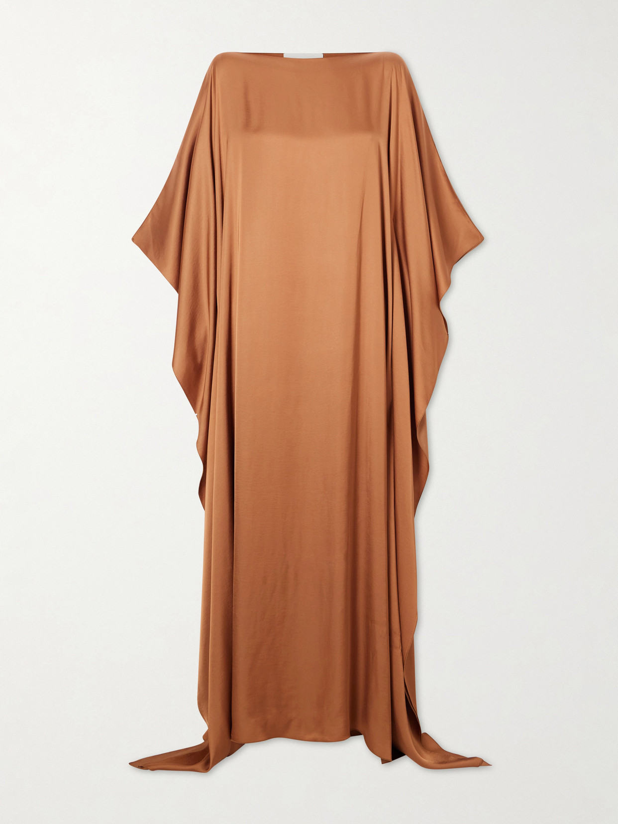 Sasuphi Marta Satin Maxi Dress In Brown