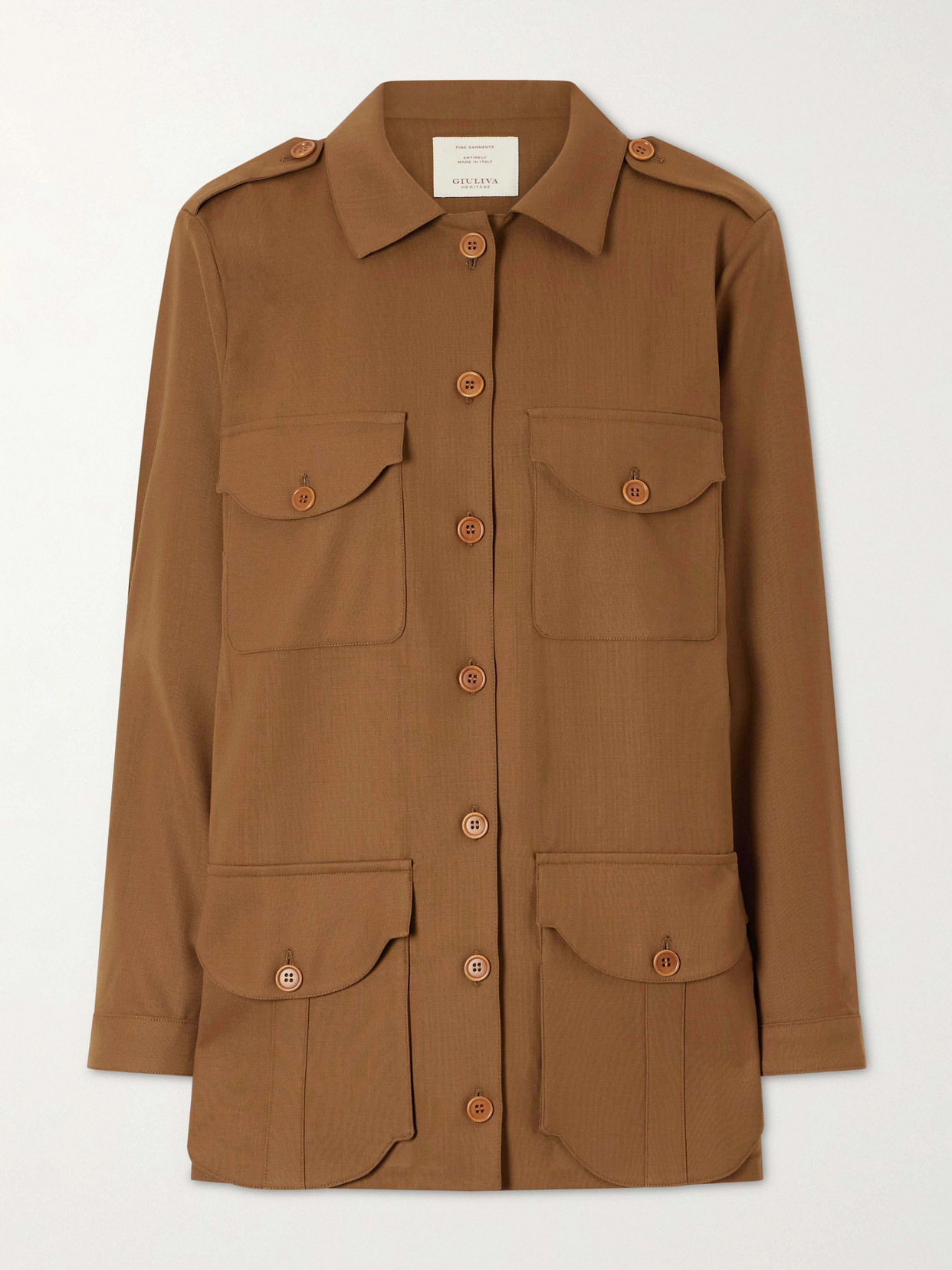 Giuliva Heritage Wool Jacket In Brown