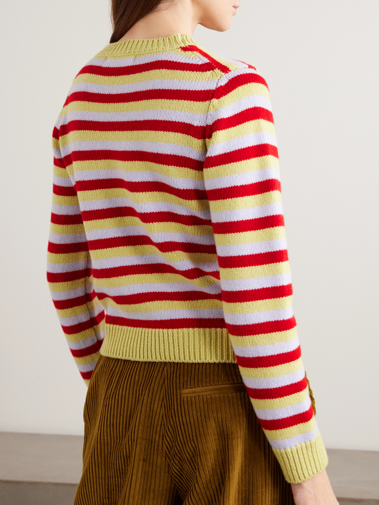 And-daughter Rosha Striped Wool Sweater In Multi