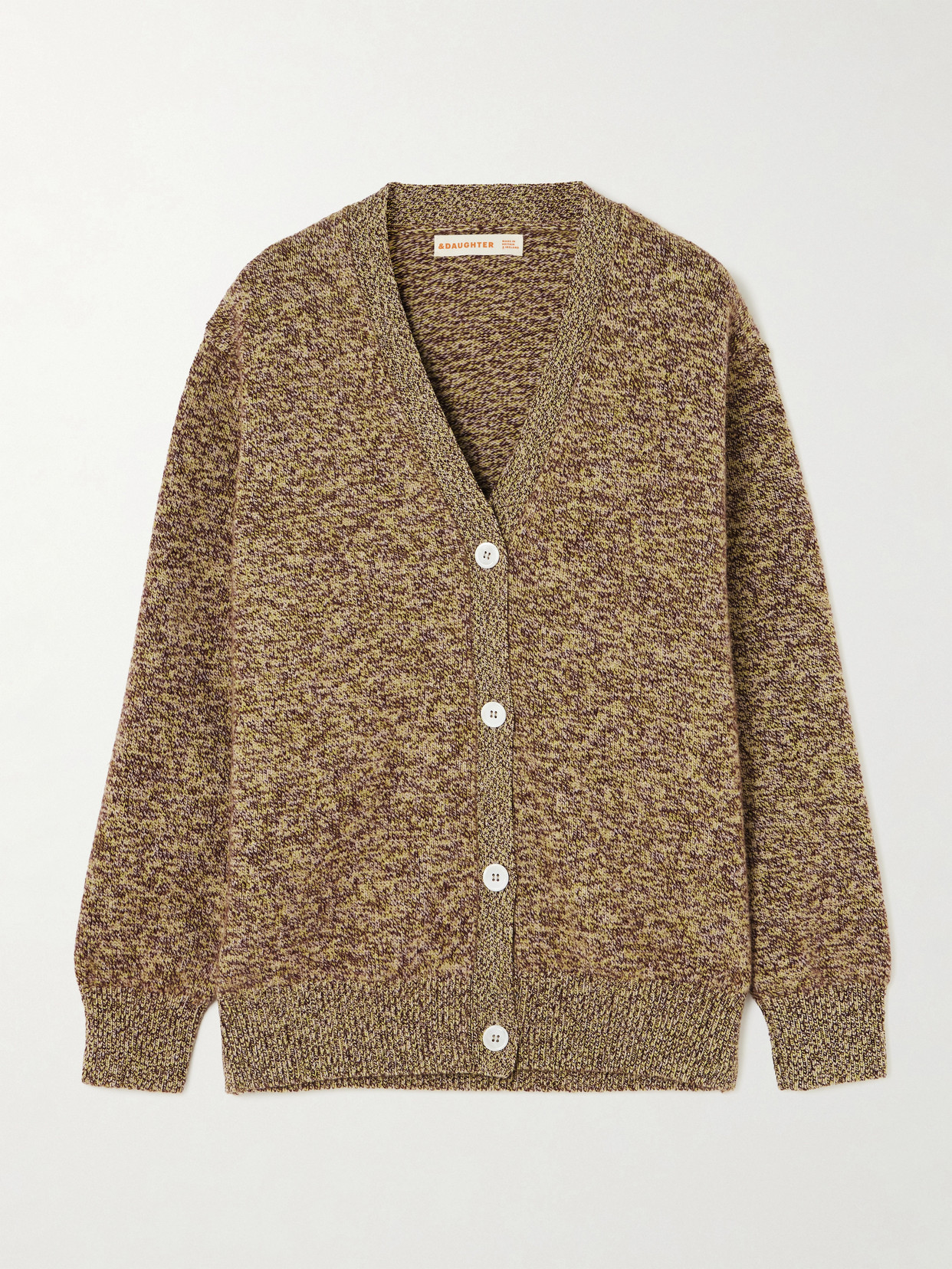 And-daughter Ava Wool Cardigan In Brown