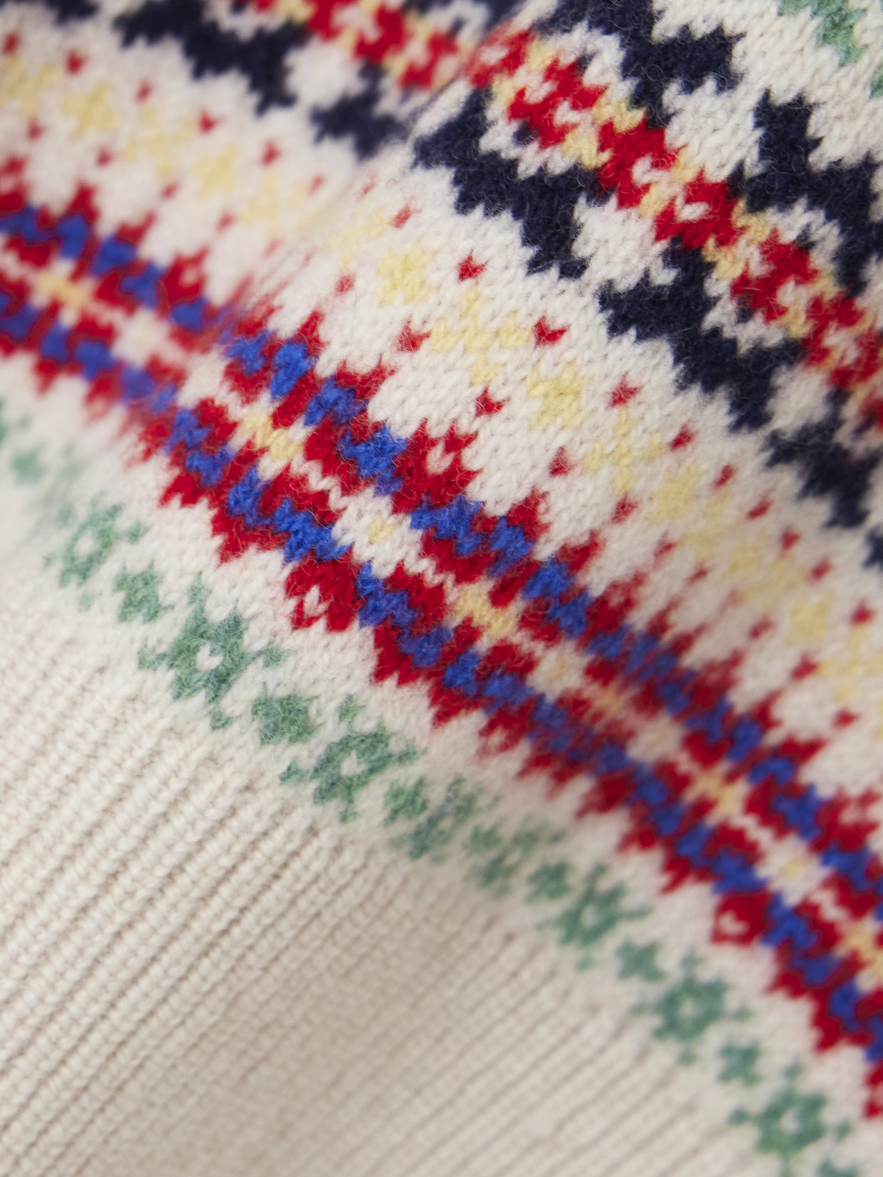 And-daughter Fair Isle Wool Sweater In Multi