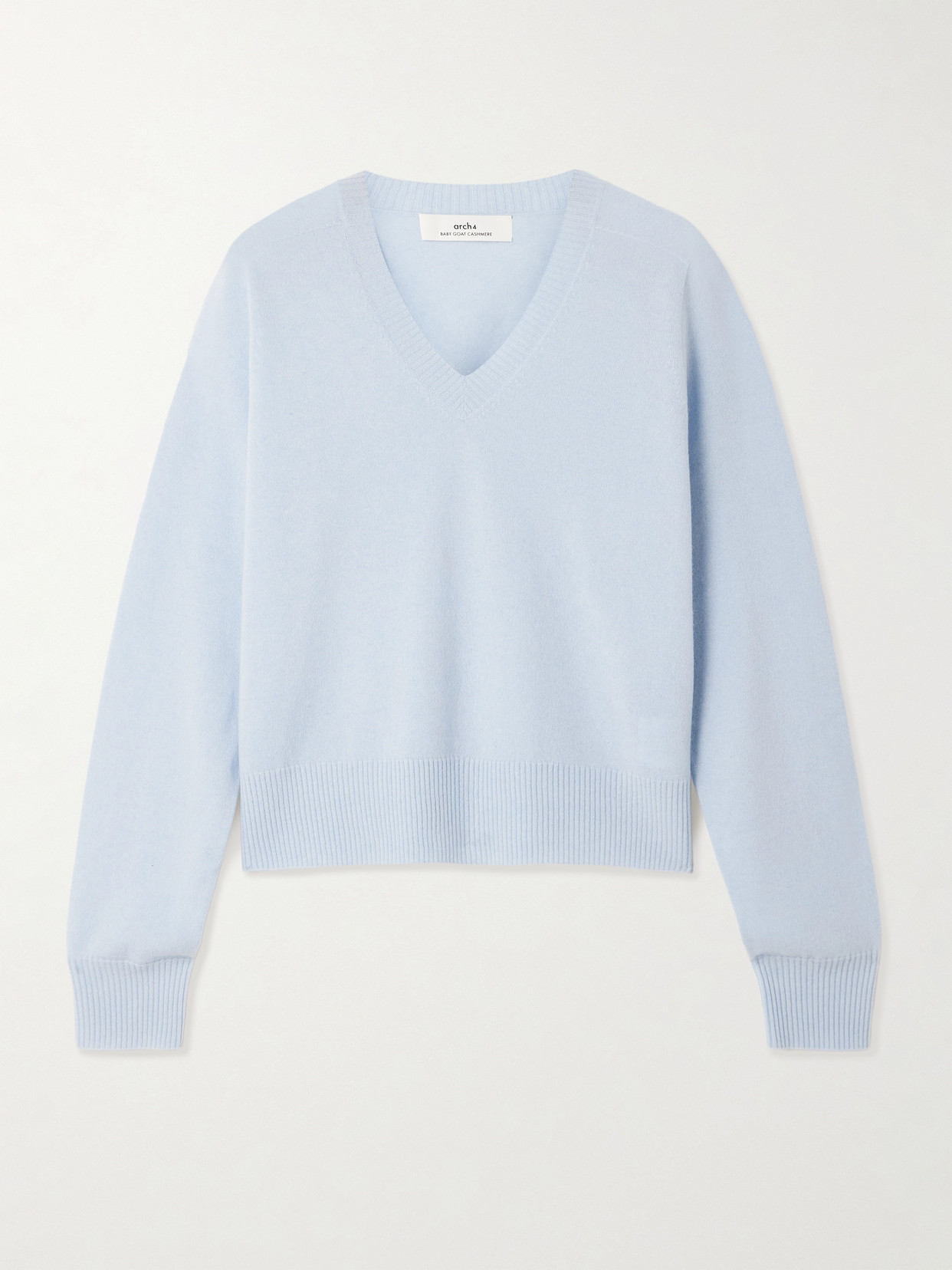 Arch4 Holyhead Organic Cashmere Sweater In Blue