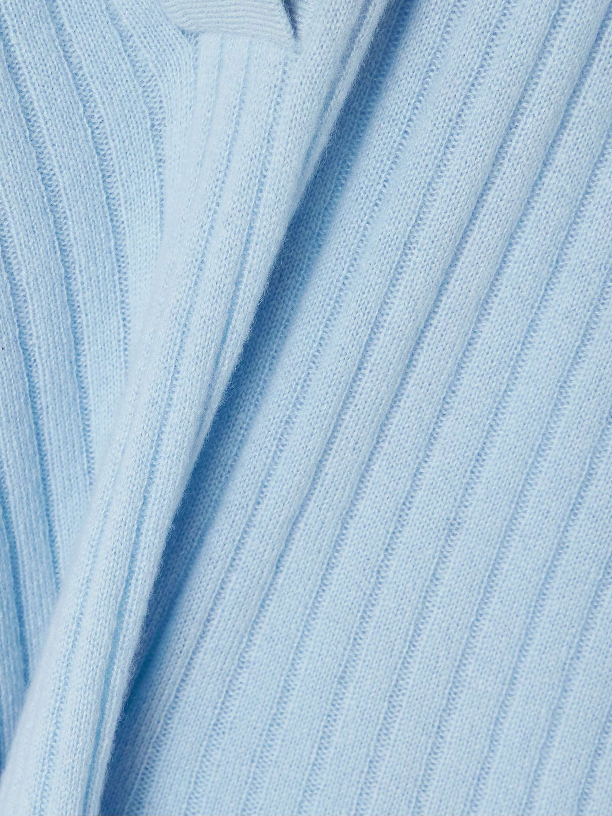 ARCH4 Daffodil ribbed silk and cashmere-blend polo shirt