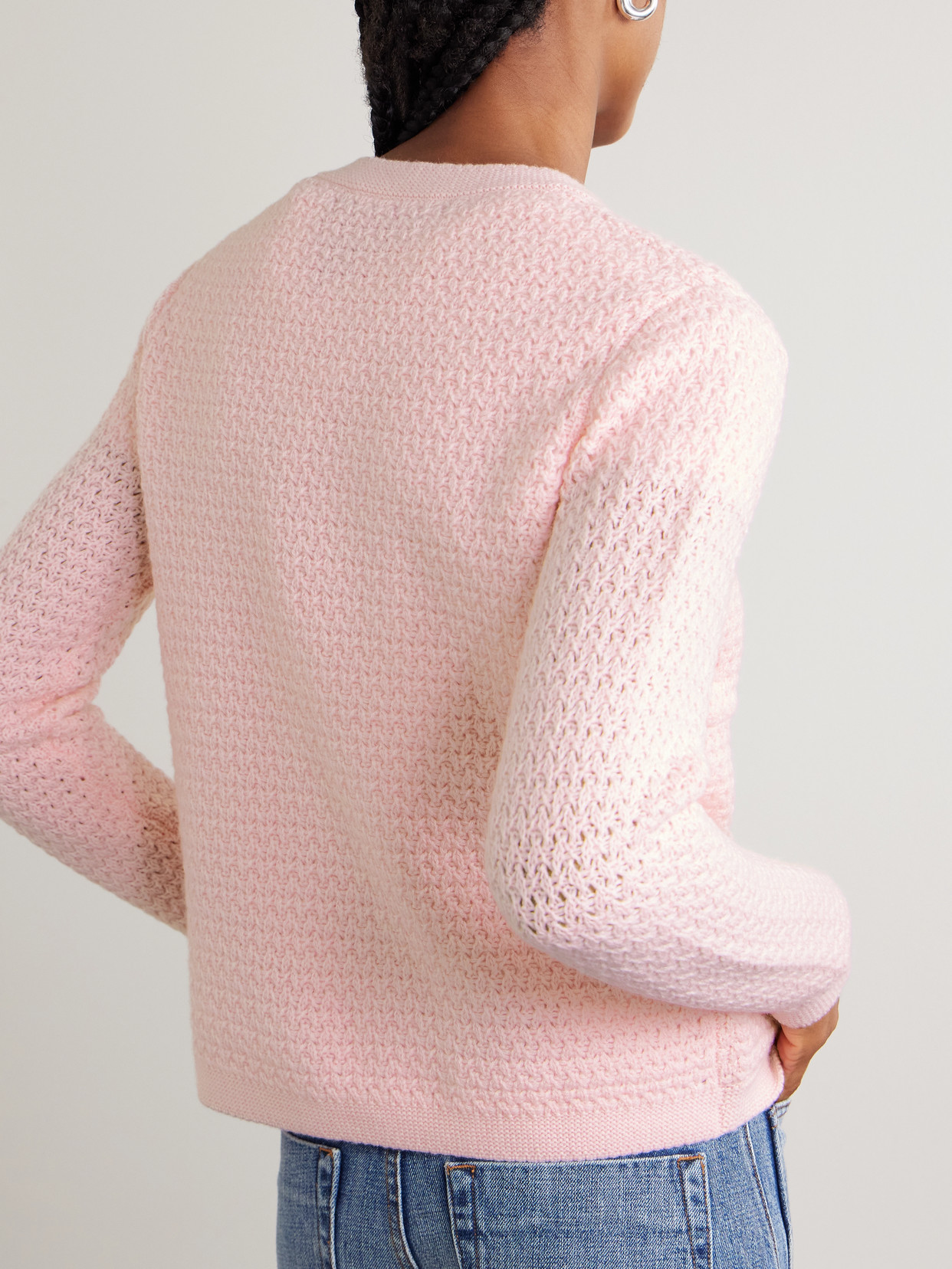 Arch4 Tulip Organic Cashmere Cardigan In Pink