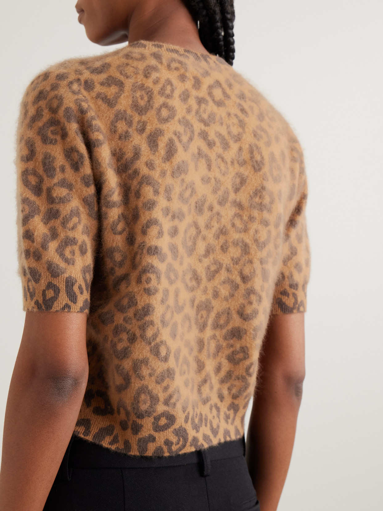 Arch4 Toulon Leopard Brushed-cashmere Sweater In Multi