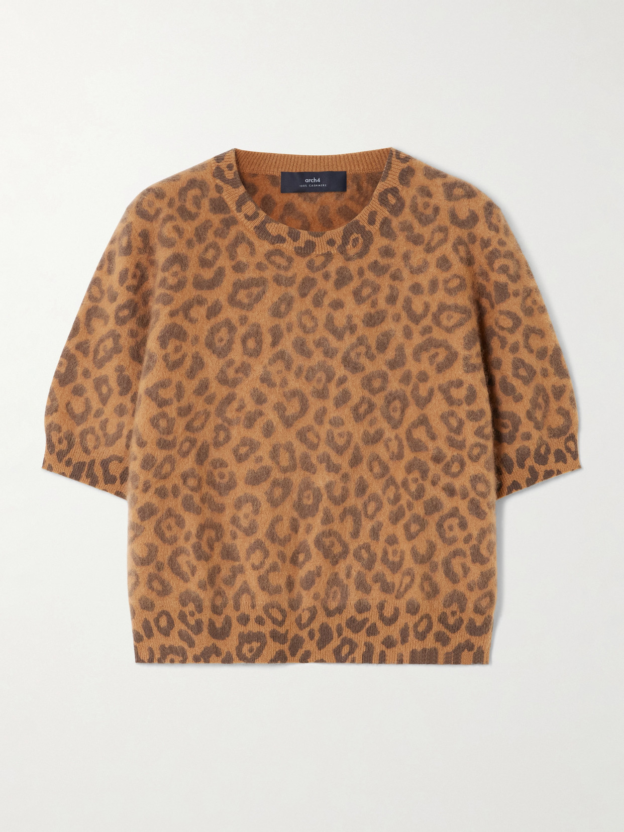 Arch4 Toulon Leopard Brushed-cashmere Sweater In Multi