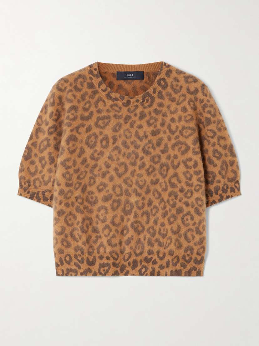 Arch4 Toulon Leopard Brushed-cashmere Sweater