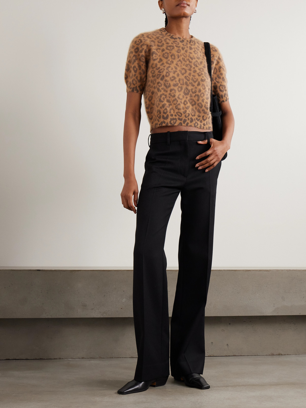 Arch4 Toulon Leopard Brushed-cashmere Sweater In Multi