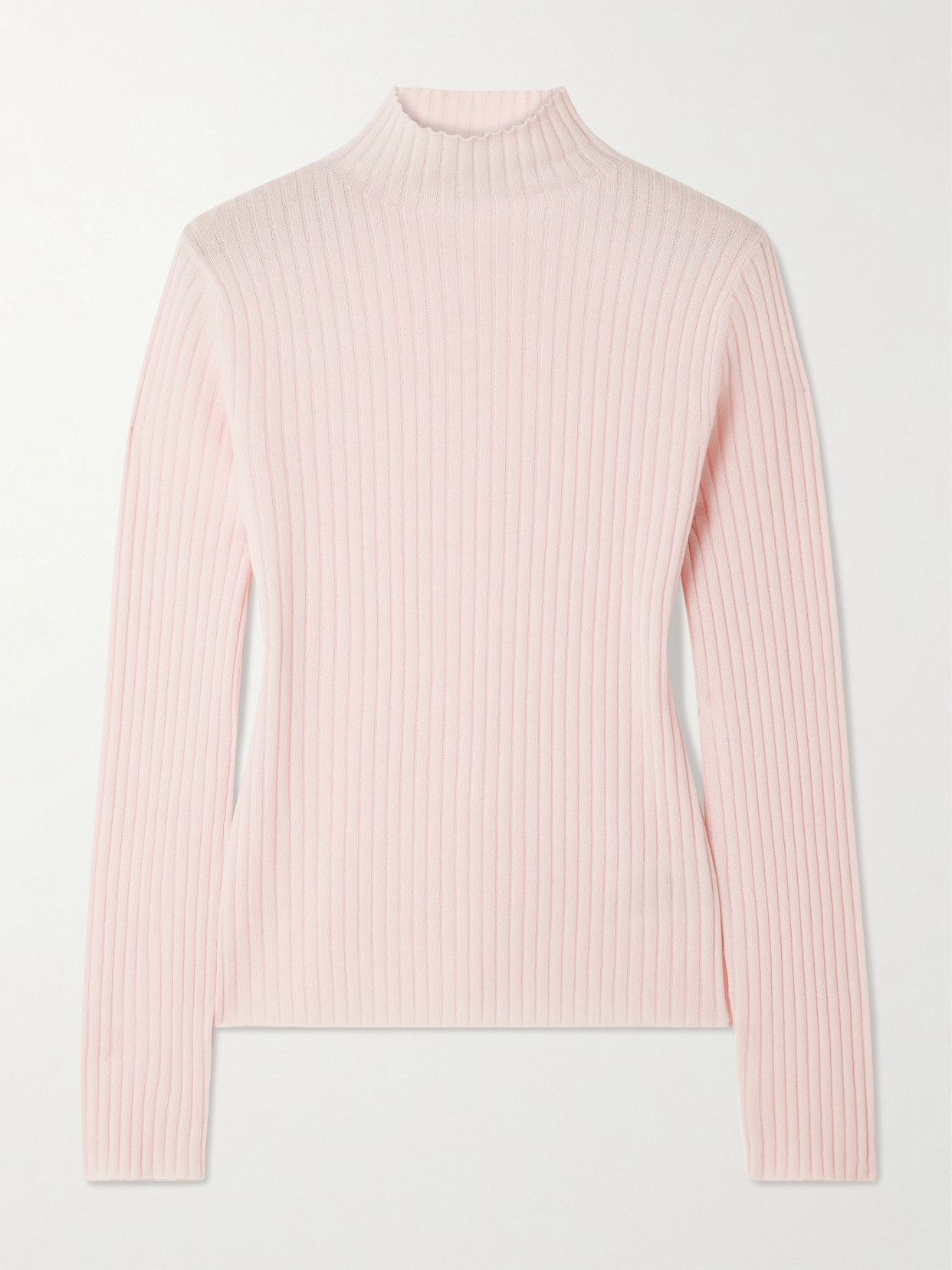 Arch4 Ariana Ribbed Organic Cashmere Sweater In Pink