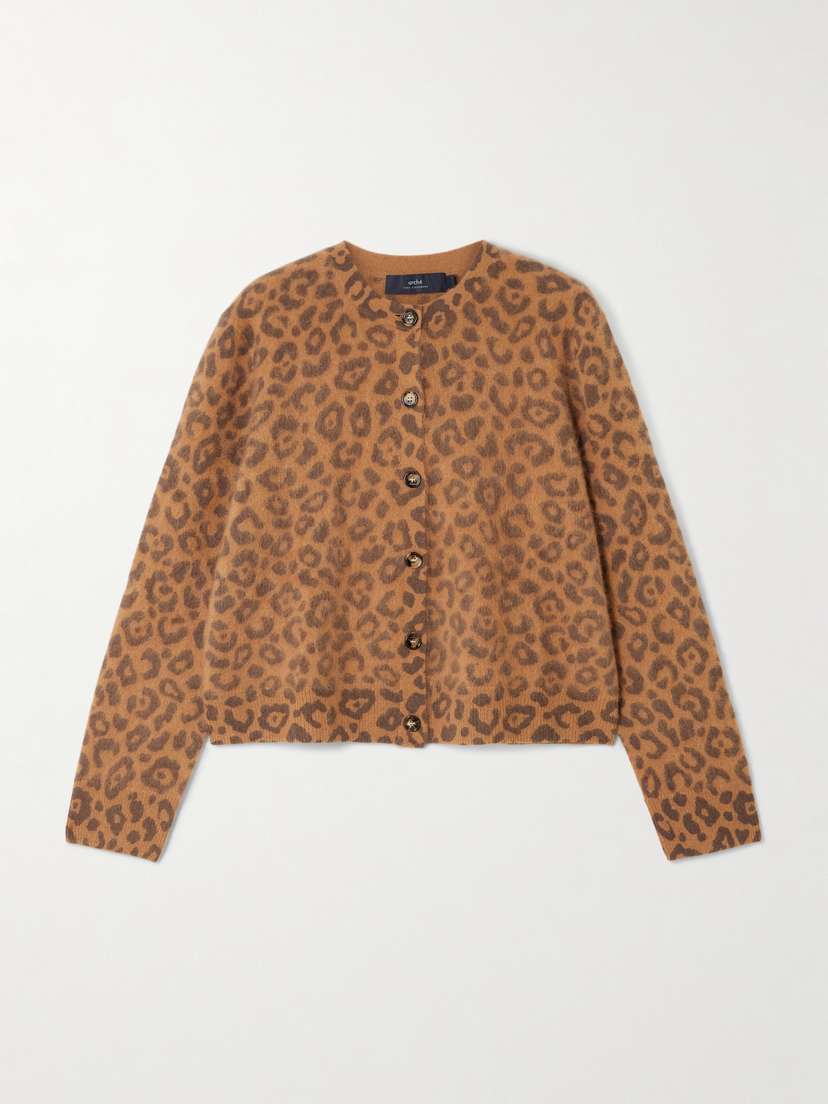 Arch4 Blackwood Intarsia Brushed-cashmere Cardigan