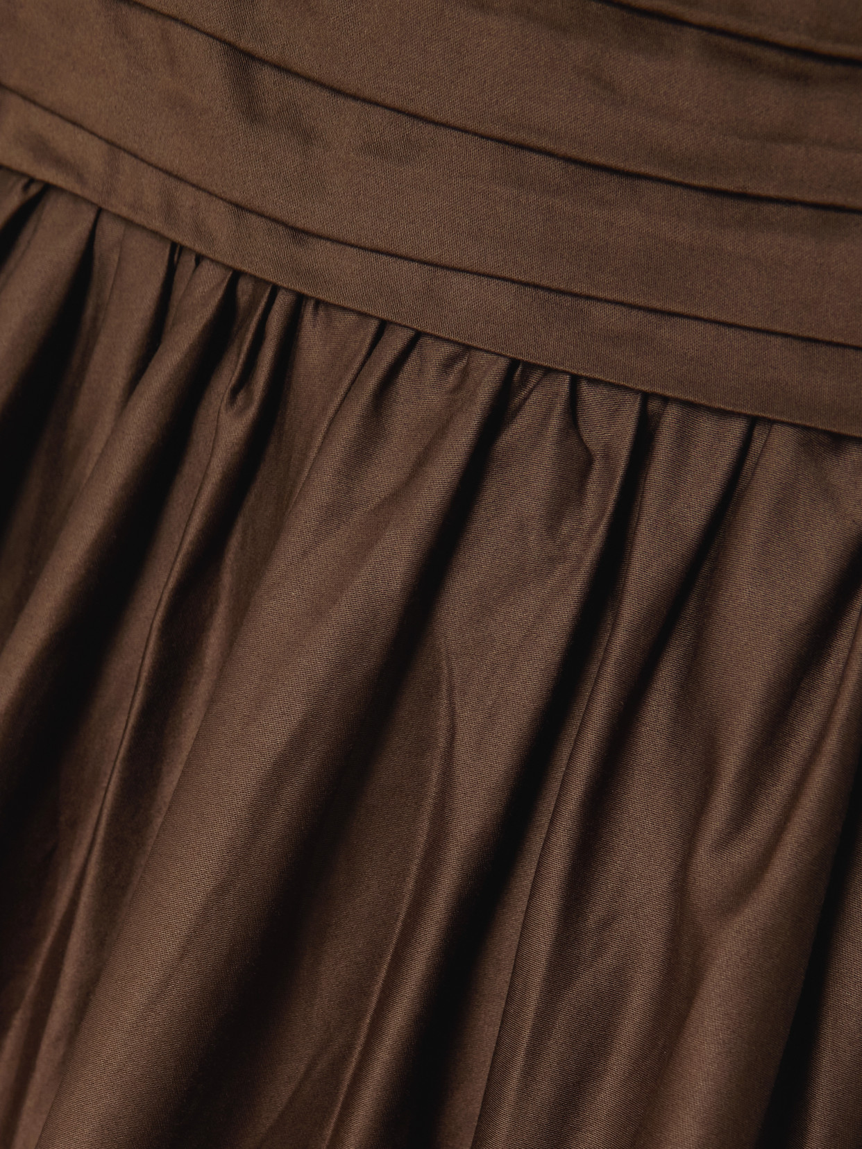 Aje Star Pleated Cotton Dress In Brown