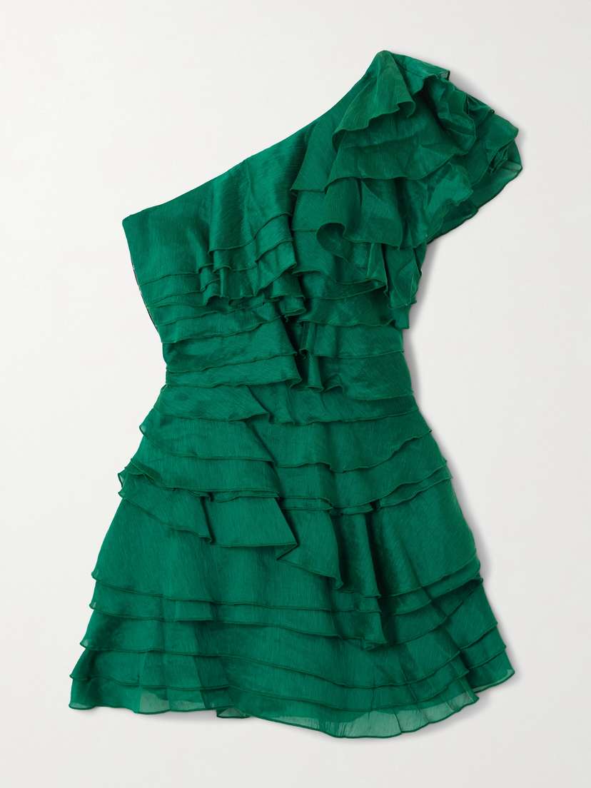 Aje Rosaline Tiered Lyocell-blend Mini Dress