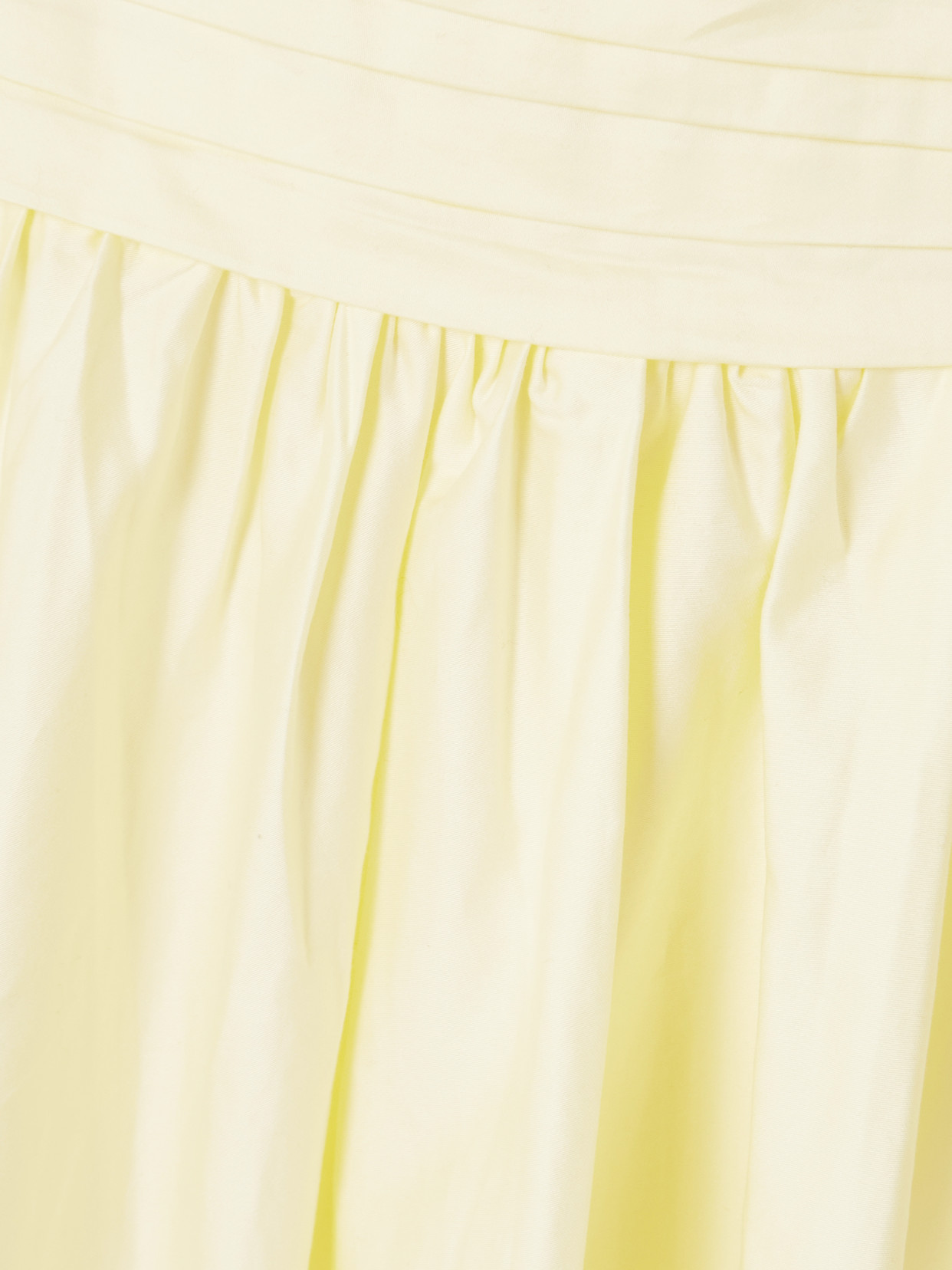 Aje Star Pleated Cotton-poplin Midi Dress In Yellow