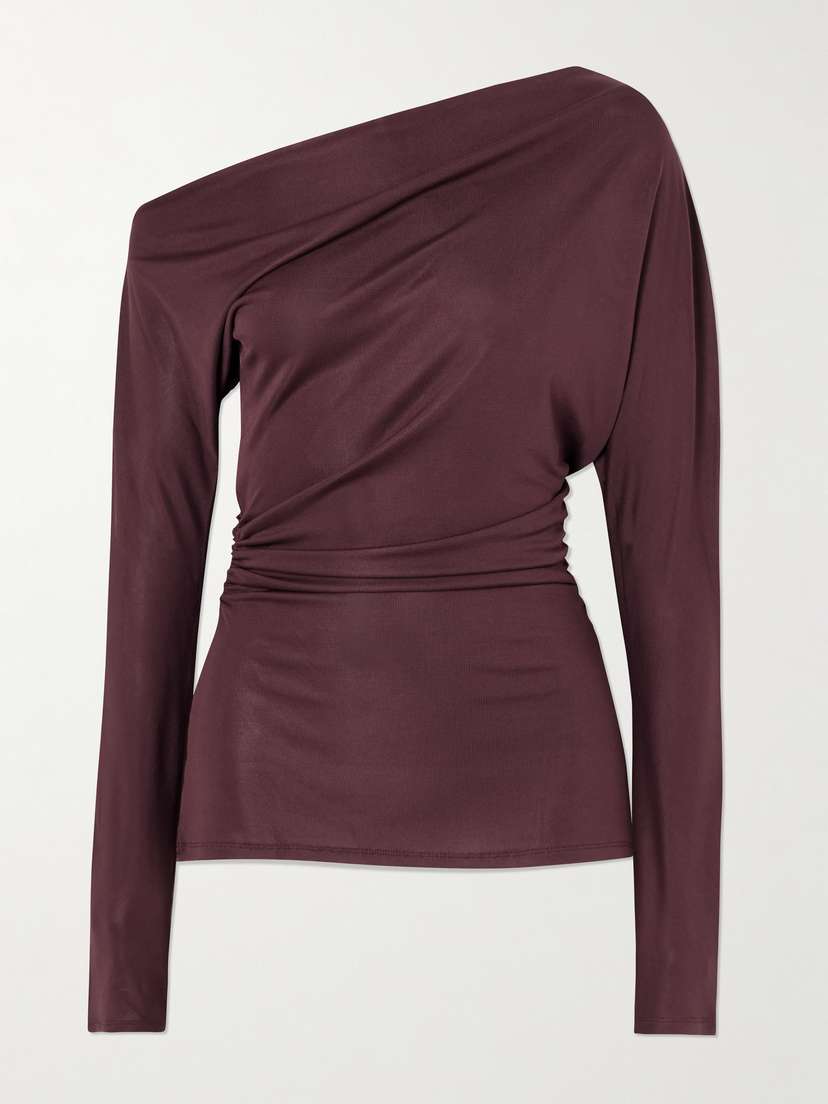 Tove Blake Draped Stretch-jersey Top