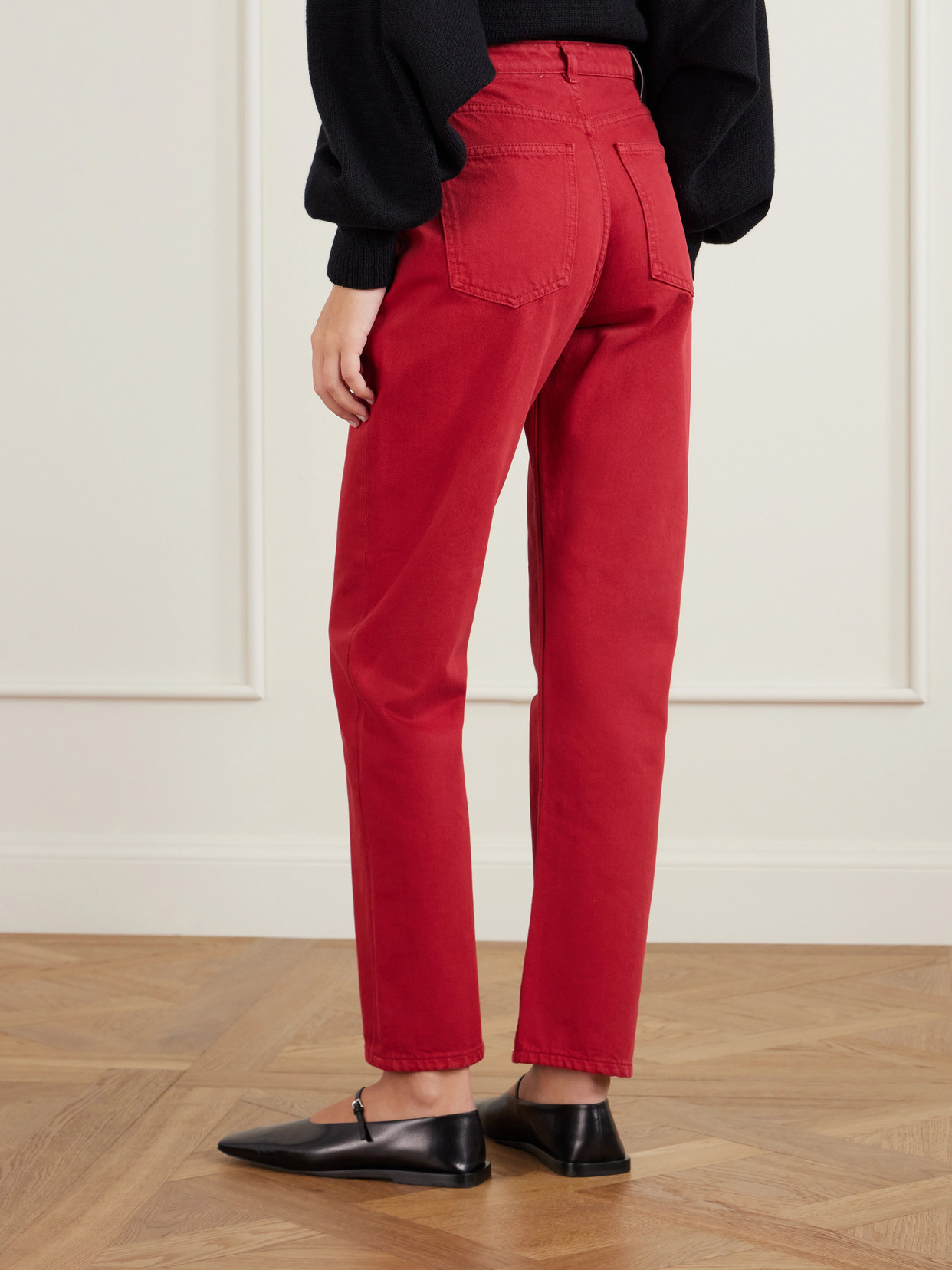 Senna High-Rise Straight-Leg Organic Jeans