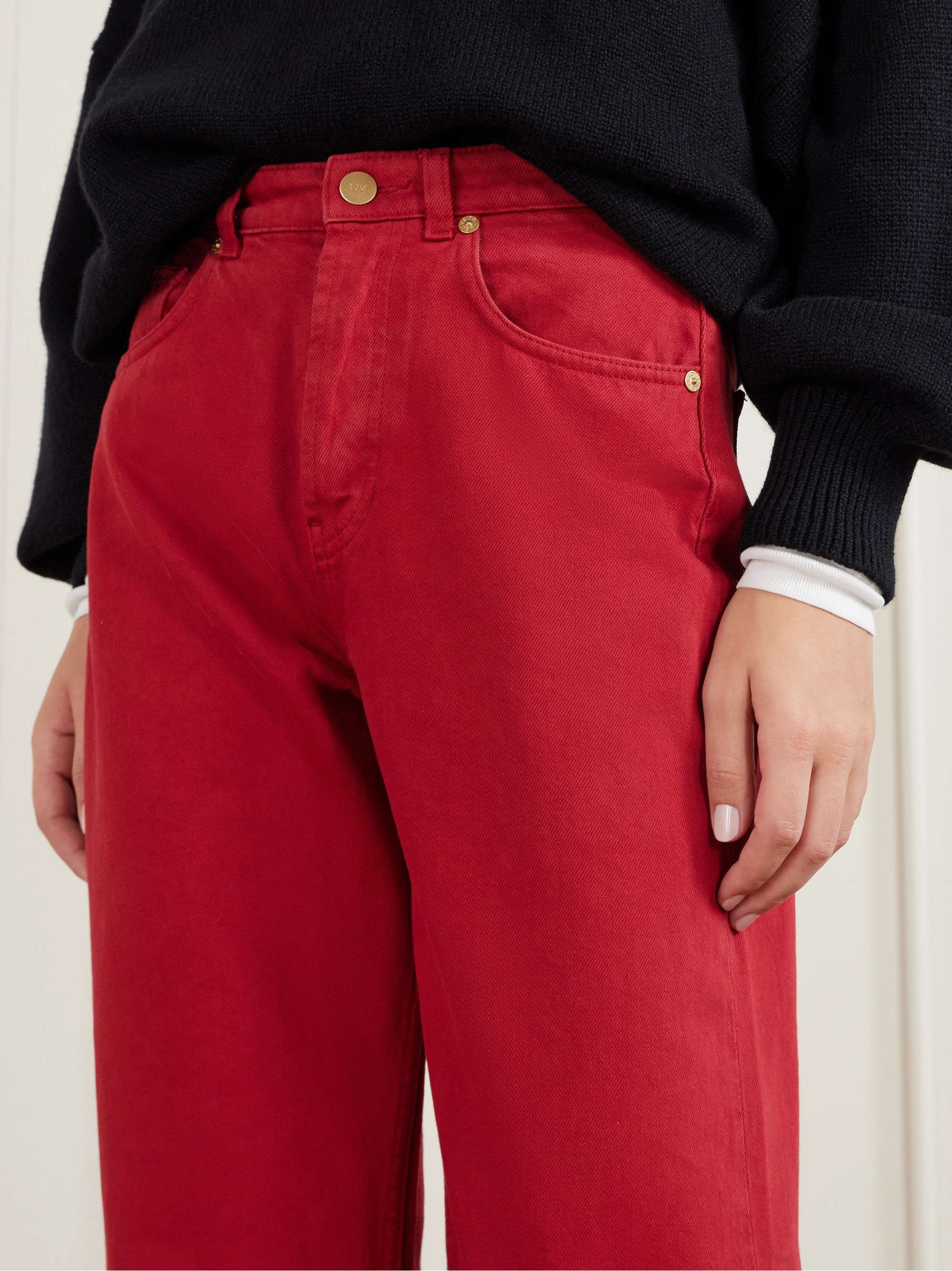 TOVE Senna high-rise straight-leg organic jeans | NET-A-PORTER