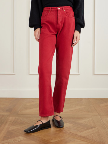 TOVE Senna high-rise straight-leg organic jeans