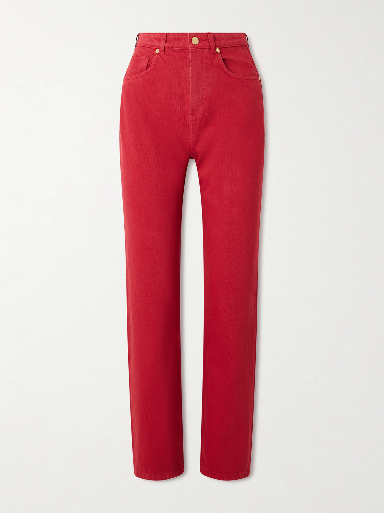 Senna High-Rise Straight-Leg Organic Jeans