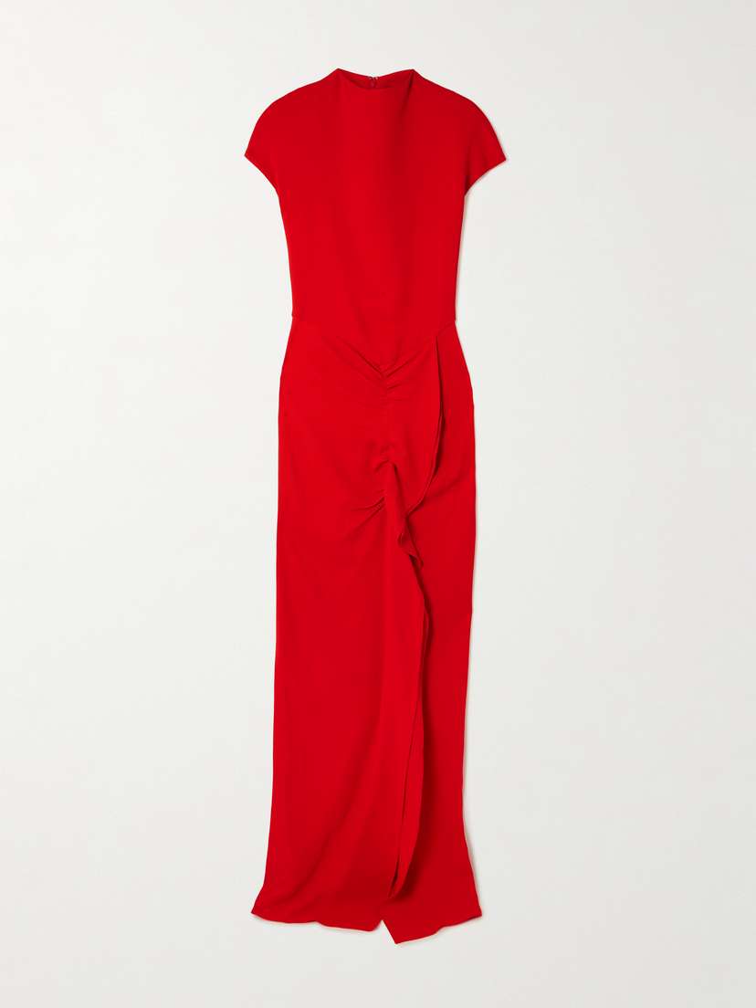 Tove Beth Ruffled Jersey Maxi Dress