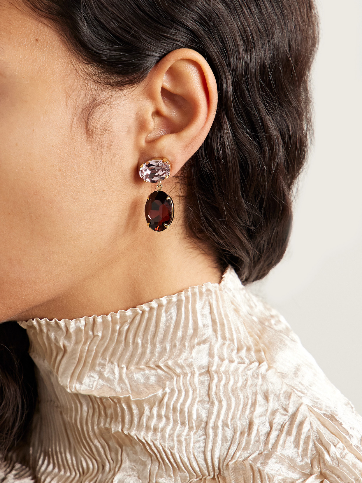 Jennifer Behr Lenora Gold-plated Crystal Earrings In Gold