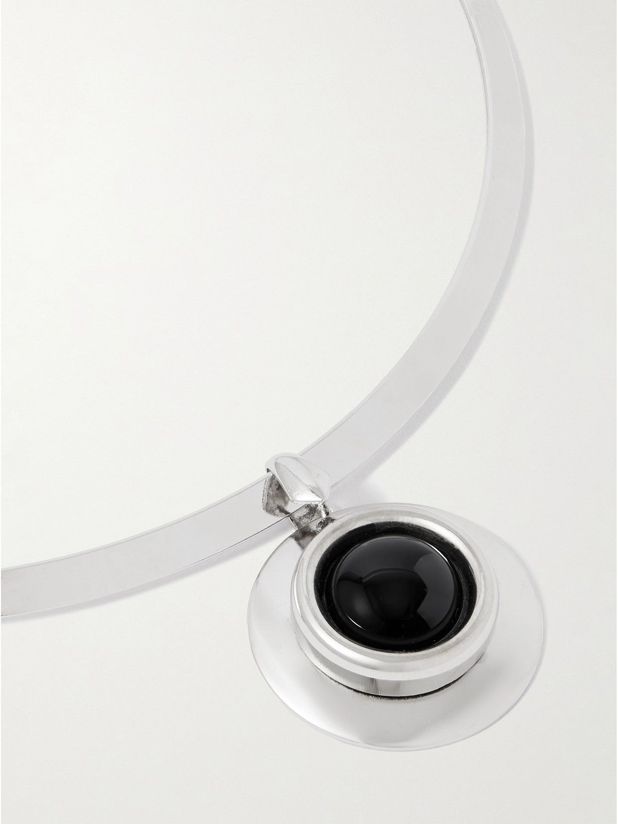 Jennifer Behr Alva Silver-plated Onyx Choker In Multi