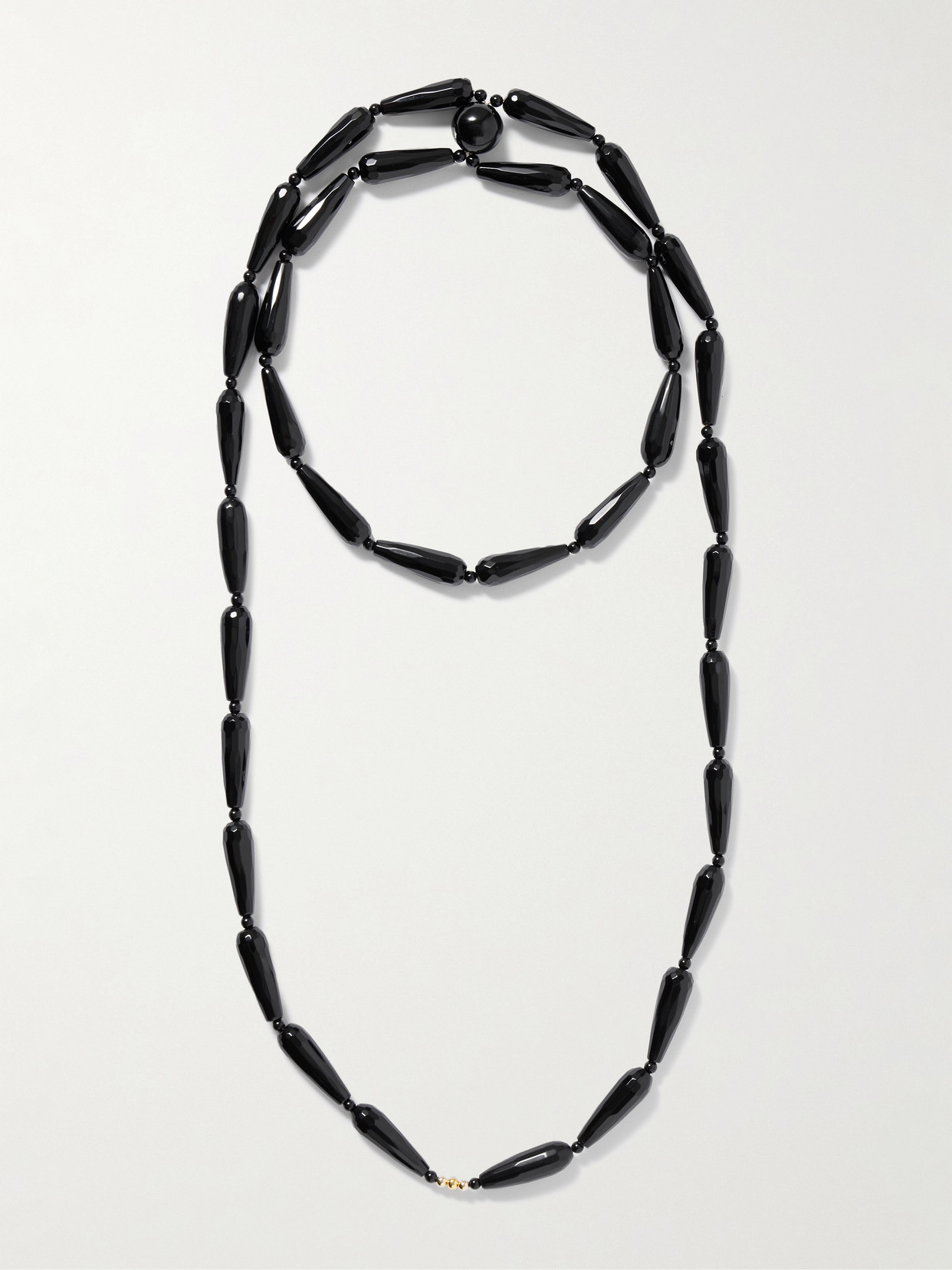 Jennifer Behr Asha Onyx Necklace In Black