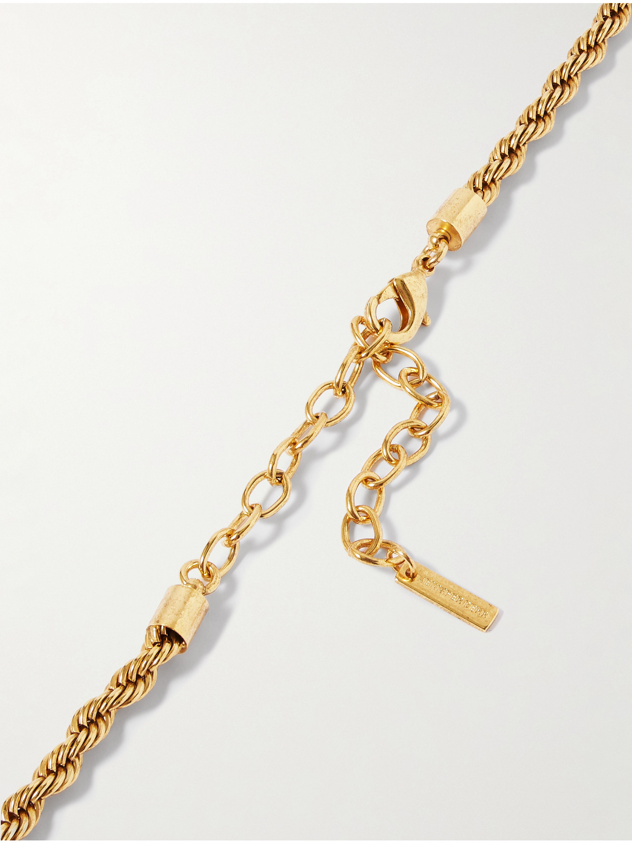 Jennifer Behr Noreen Tasseled Gold-tone Necklace In Gold