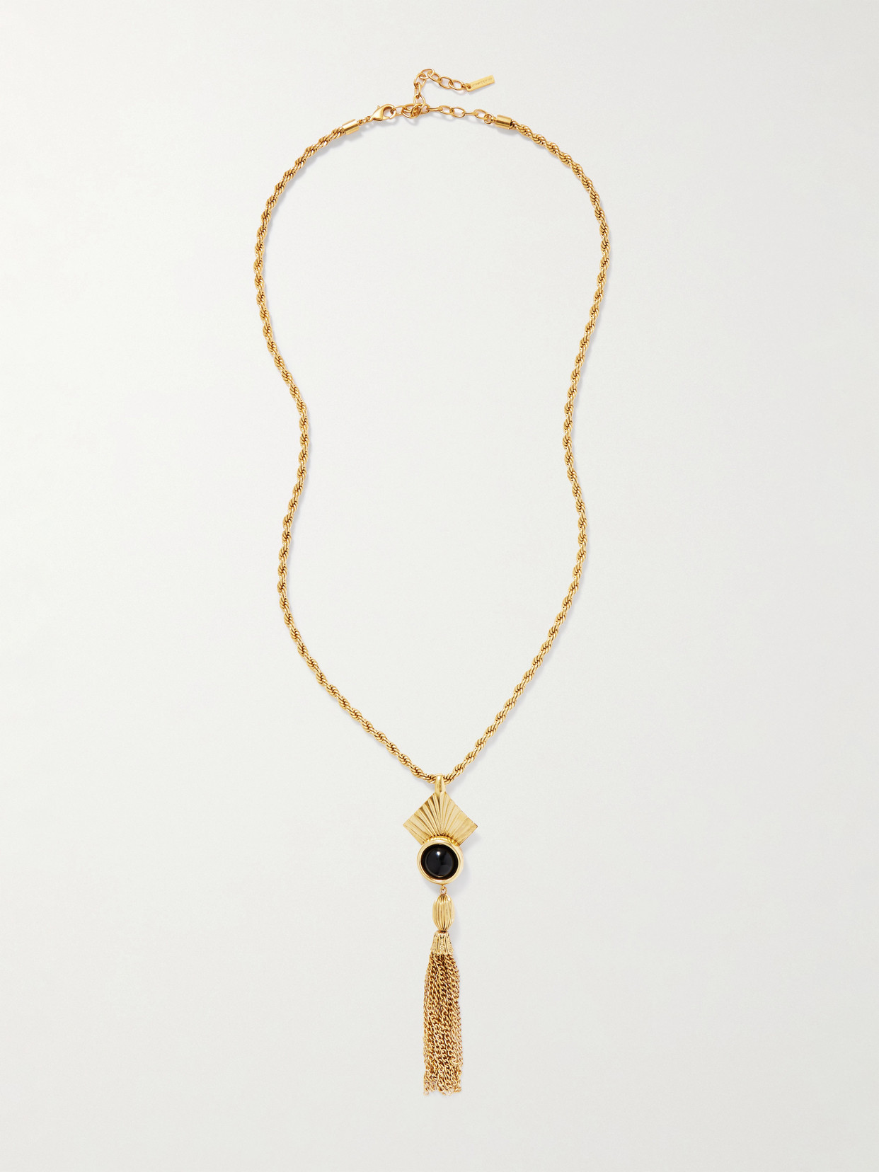 Jennifer Behr Noreen Tasseled Gold-tone Necklace