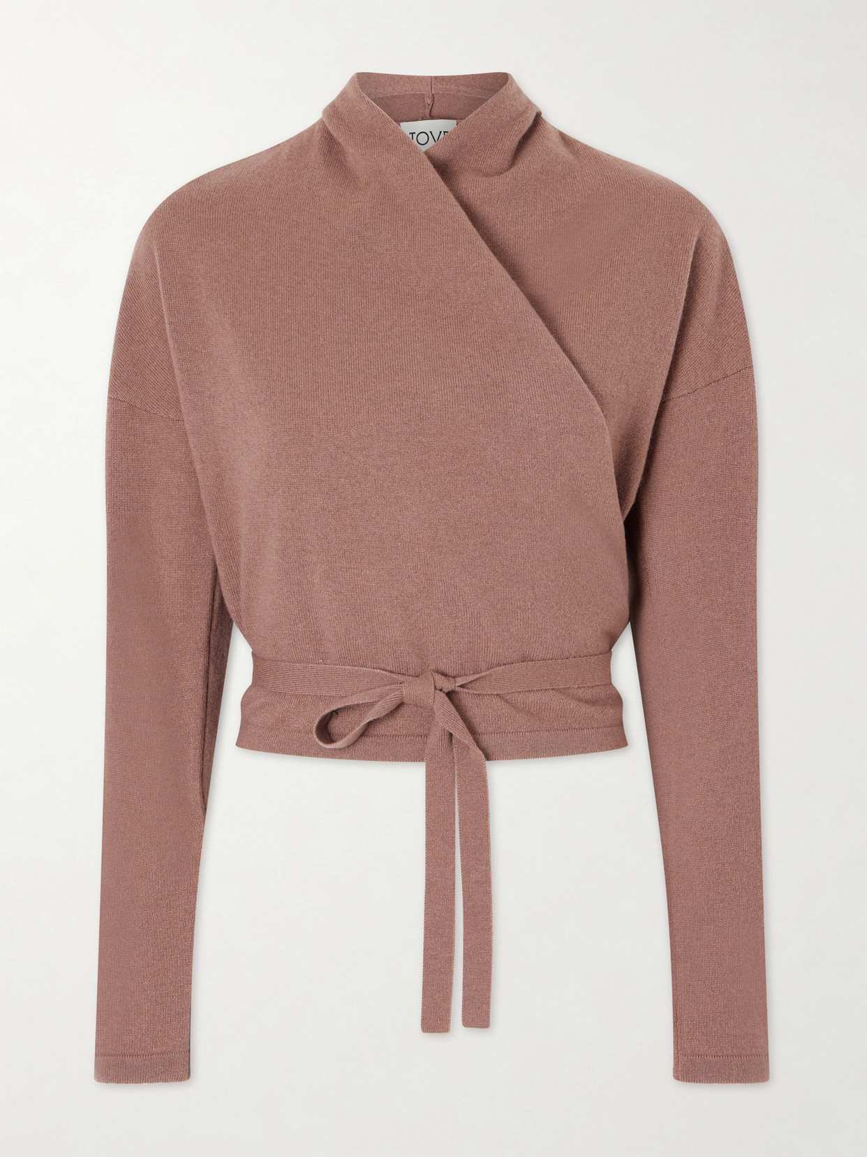 Tove Kay Cashmere Wrap Cardigan In Pink