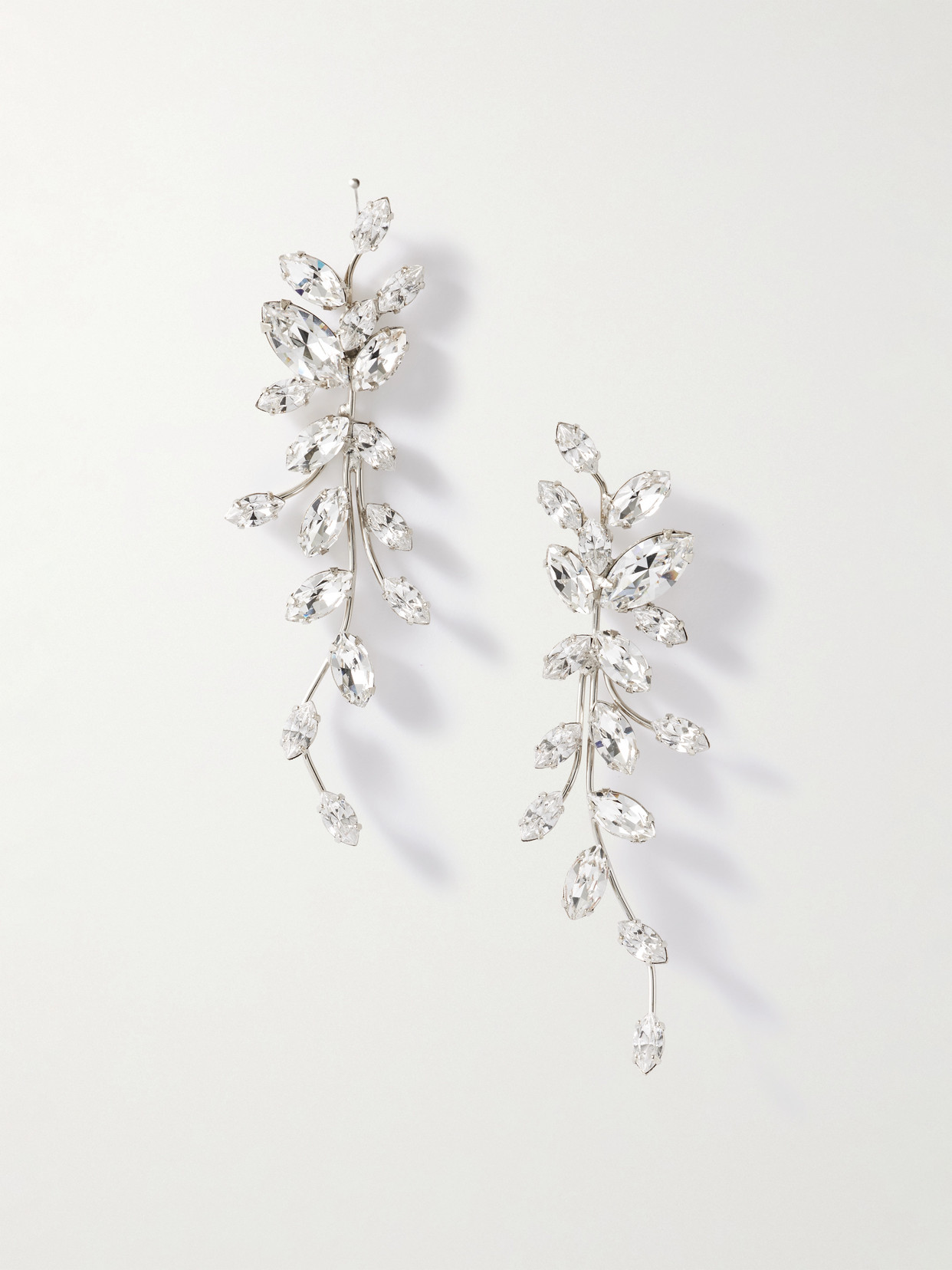 Jennifer Behr Vivica Silver-tone Crystal Earrings In Multi
