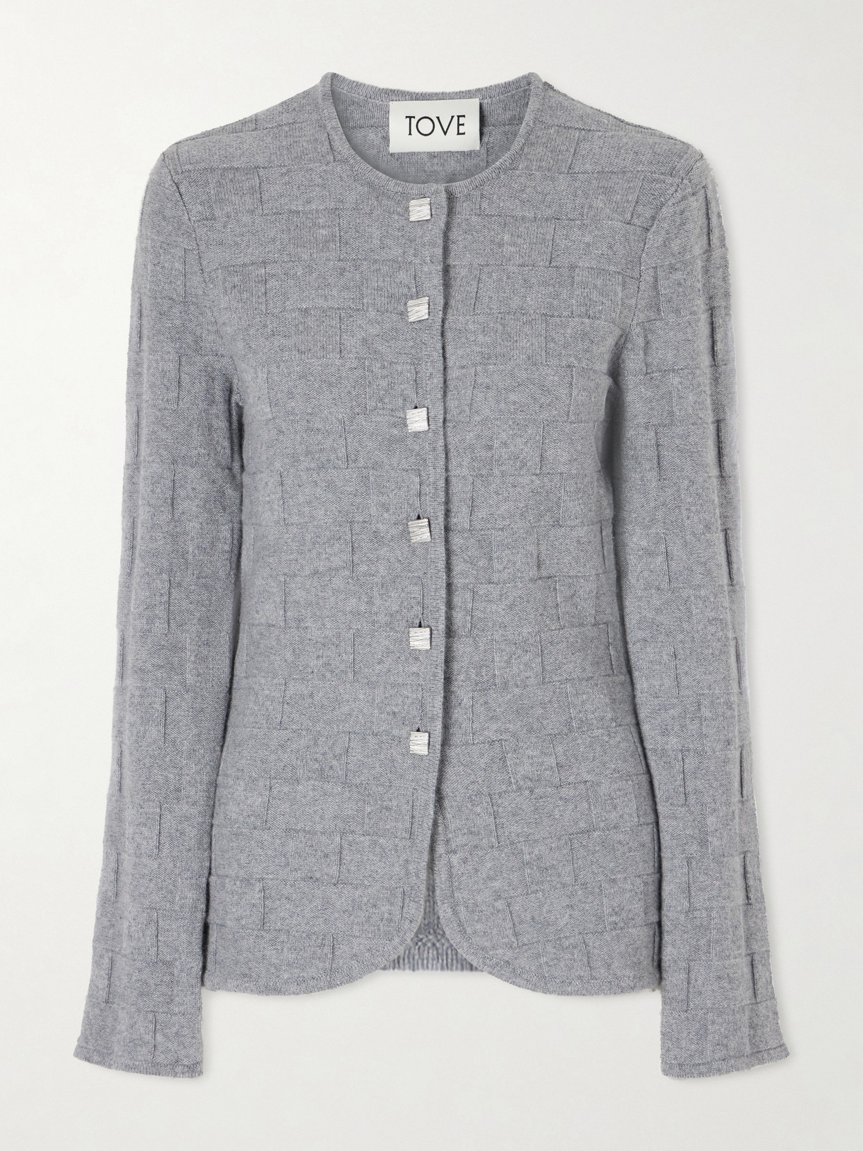 Tove Uma Cashmere Cardigan In Gray