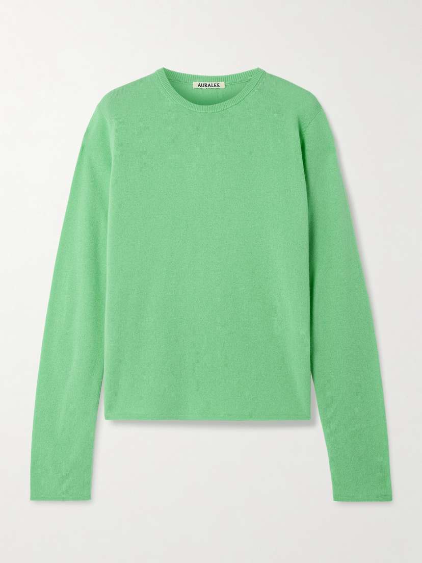 Auralee Cashmere And Silk-blend Sweater