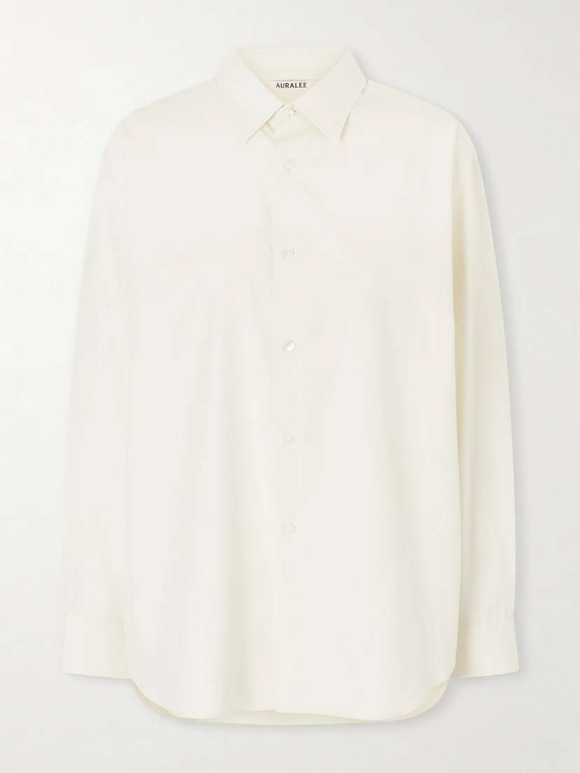Auralee Finx Cotton-twill Shirt