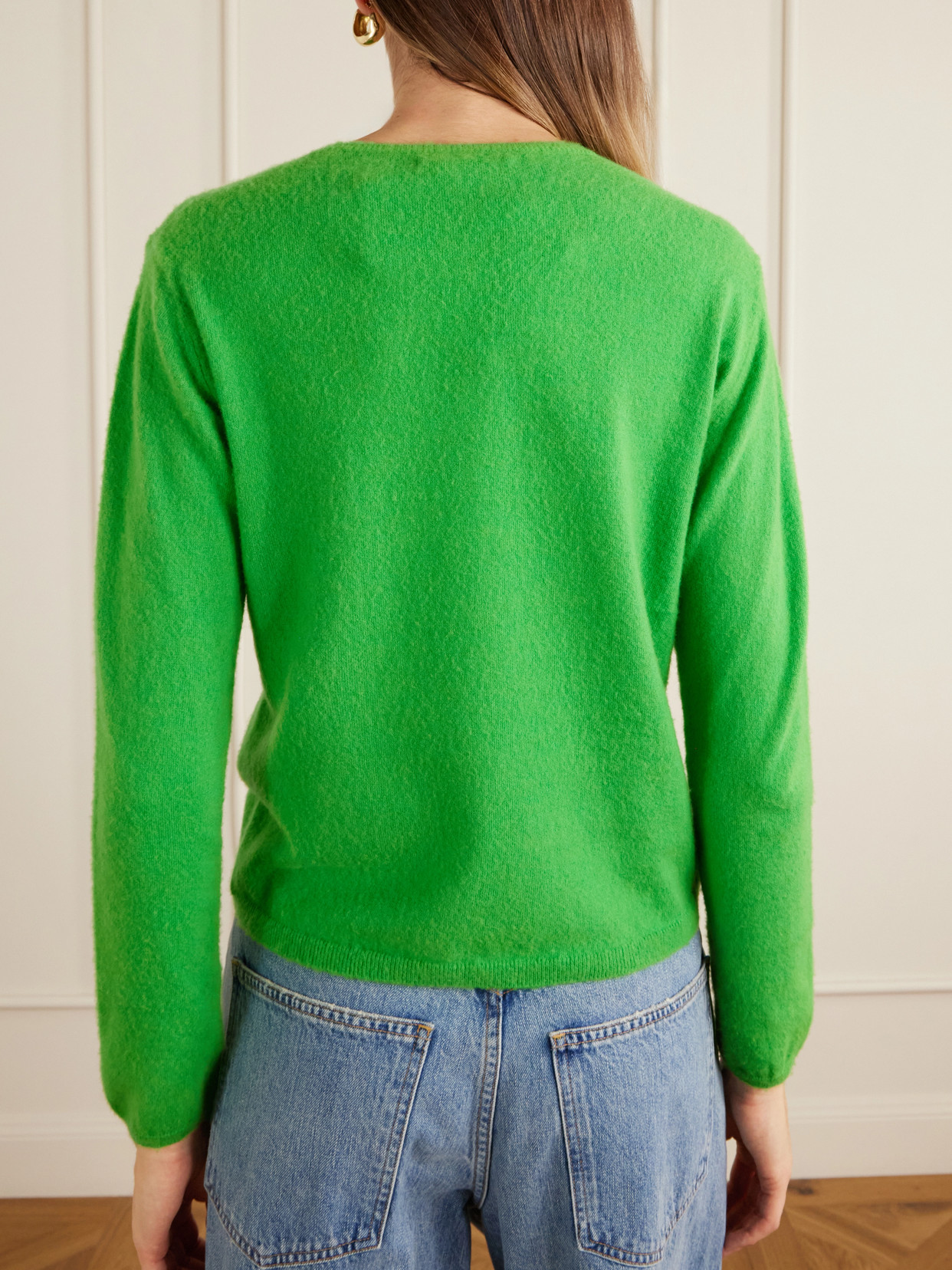 Brushed Cashmere And Cotton-Blend Sweater