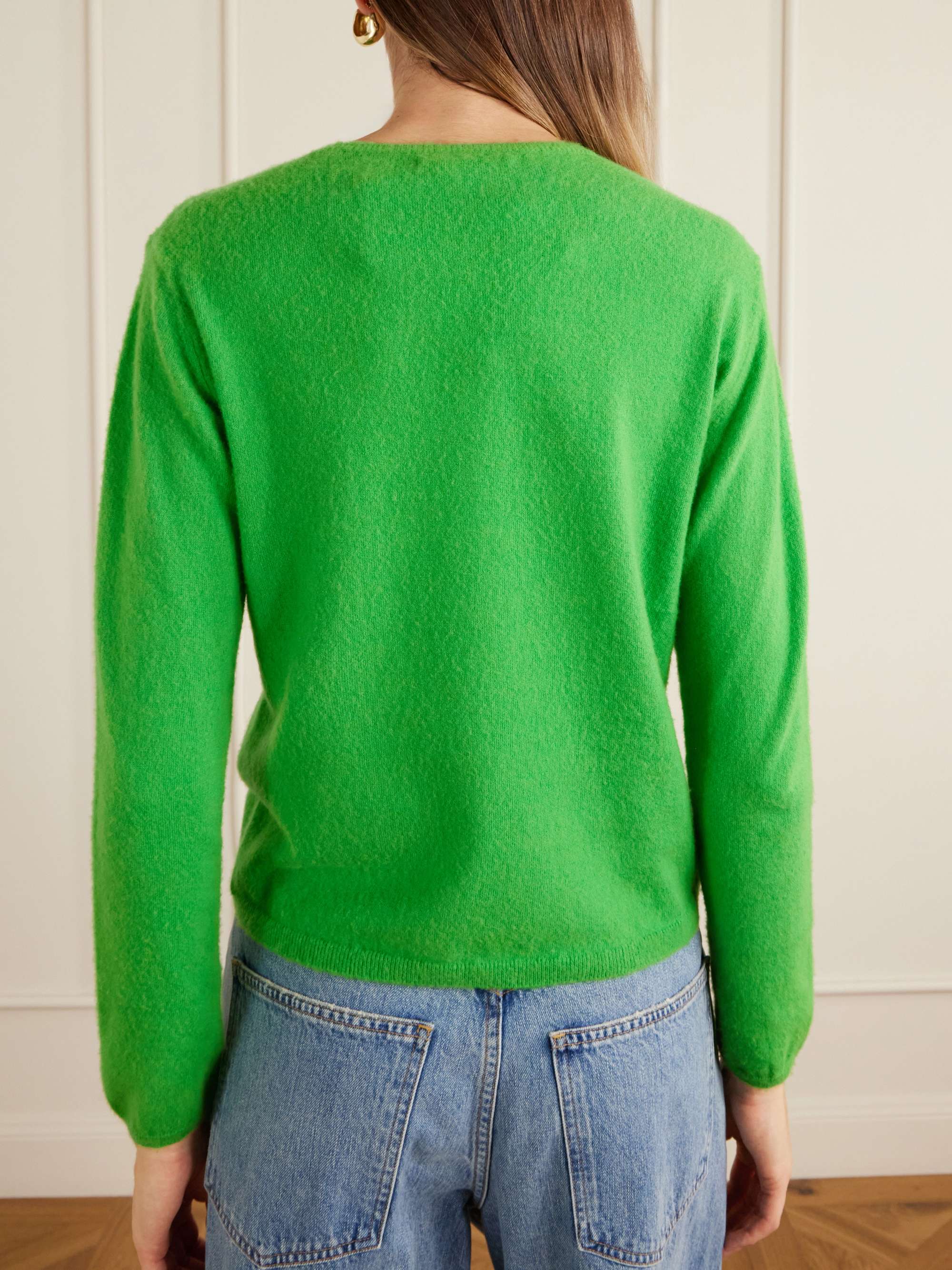 トップス AURALEE cashmere knit sweater 3 olive AURALEE cashmere knit sweater 3 olive