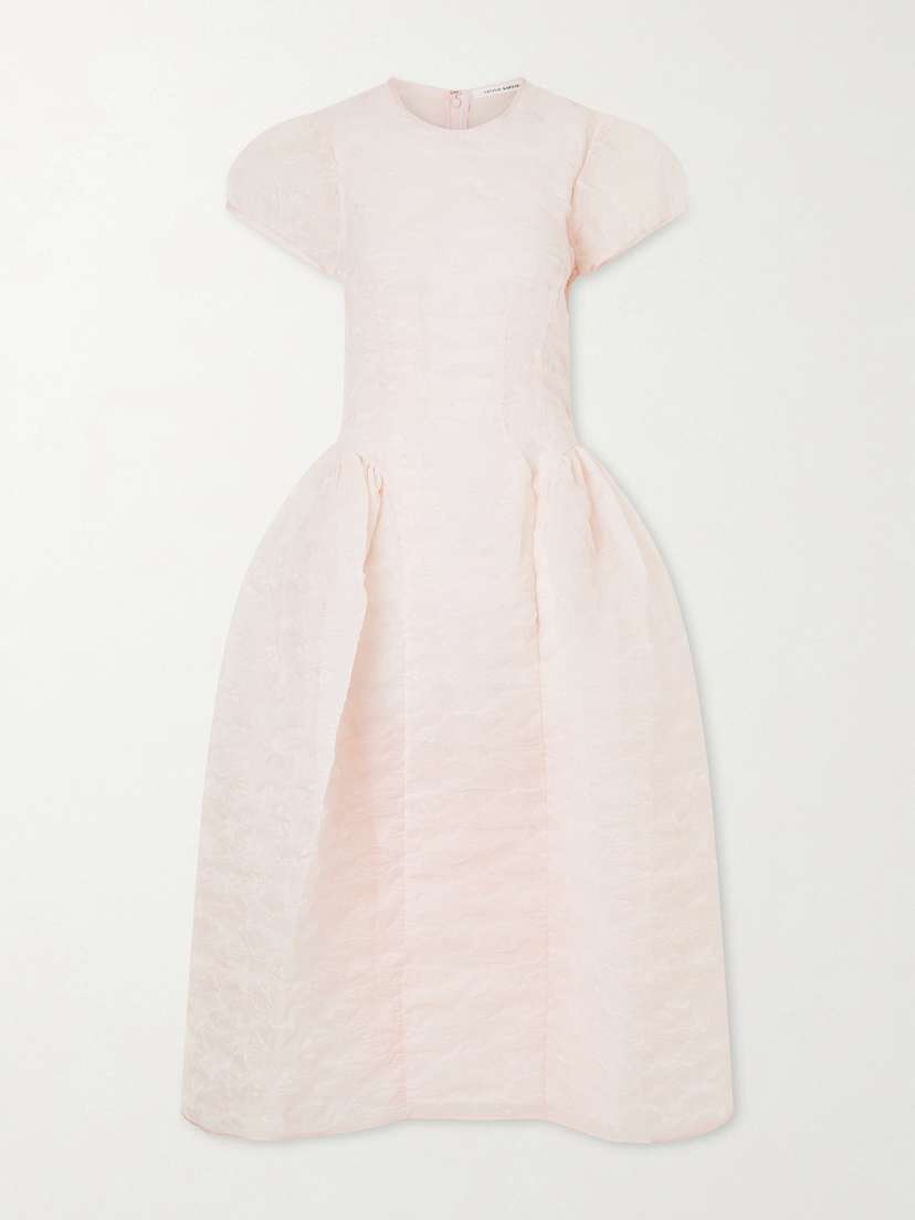Cecilie Bahnsen Cleopatra Matelassé Organza Midi Dress