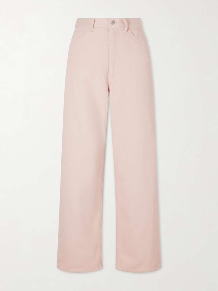 Auralee Wide-leg Silk Jeans